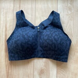 enlite weave zip front bra
